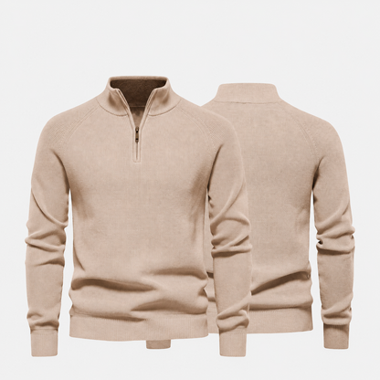 Men’s Zip Neck Knit Sweater