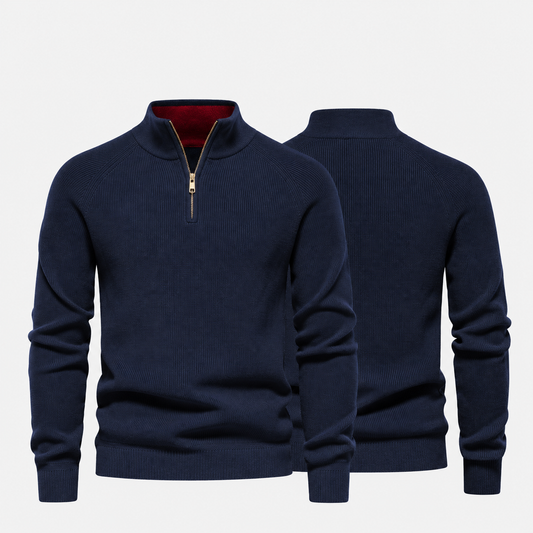 Men’s Zip Neck Knit Sweater