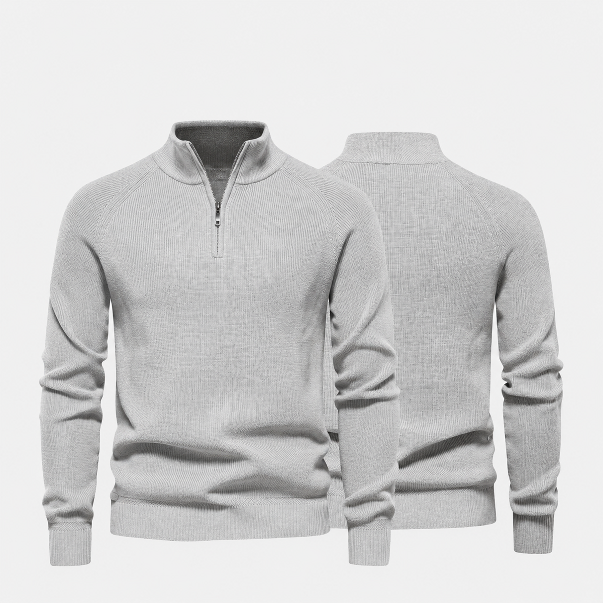 Men’s Zip Neck Knit Sweater