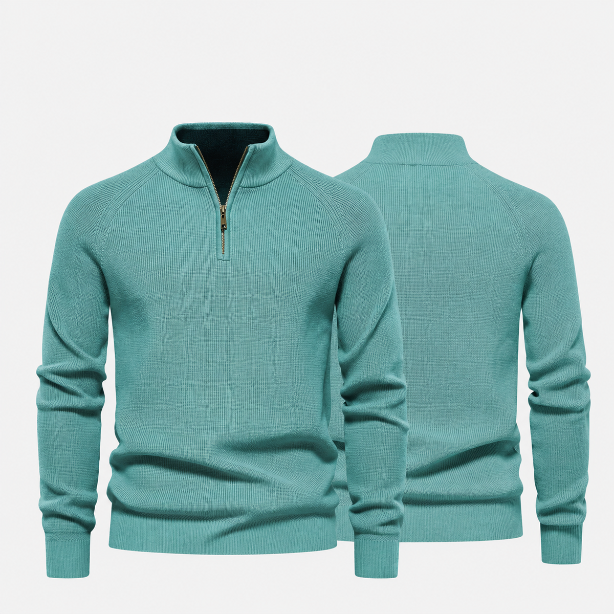 Men’s Zip Neck Knit Sweater